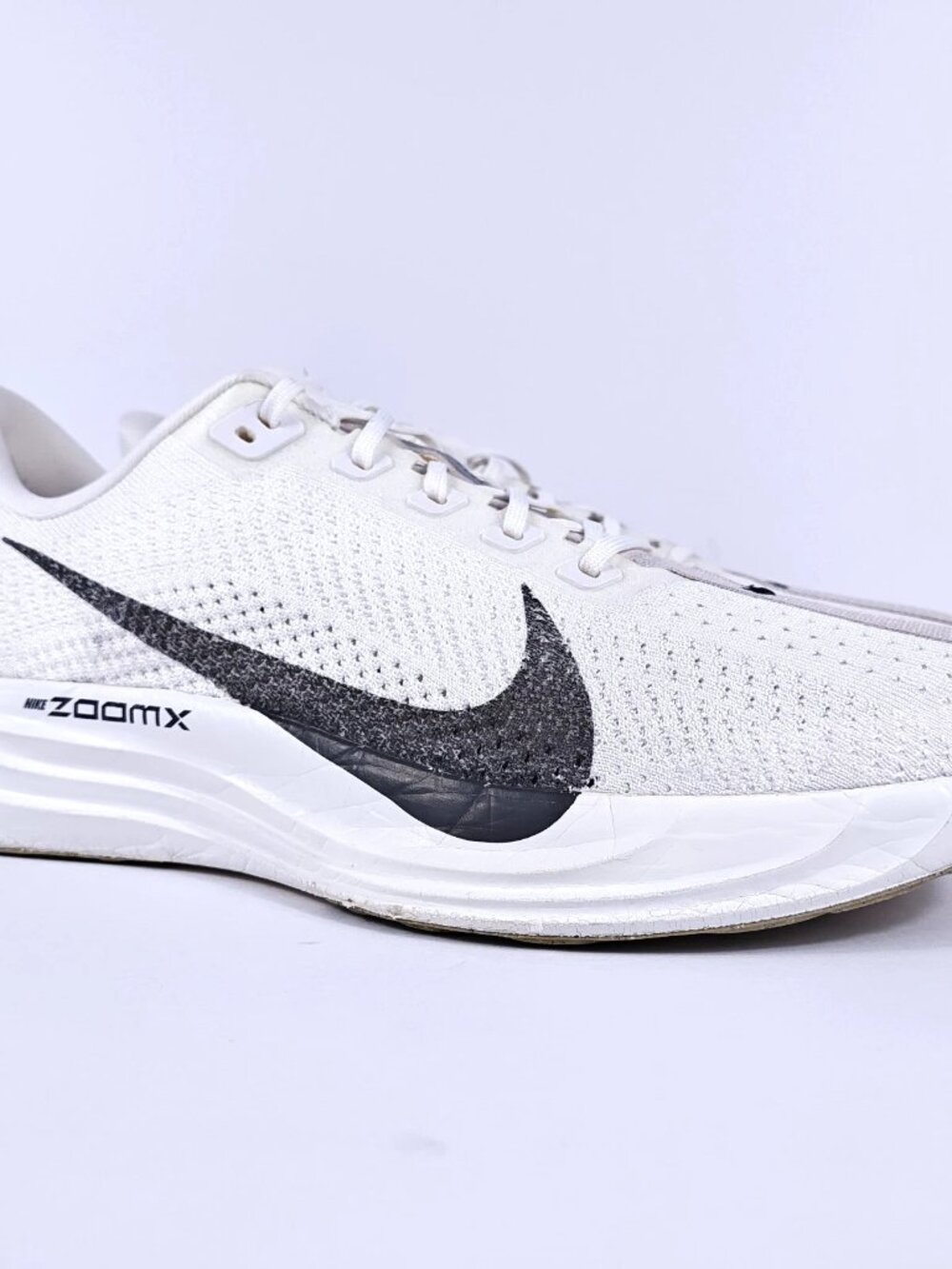 Nike Pegasus Plus Mens 11.5 Lightweight Neutral Road Running Shoes White ZoomX